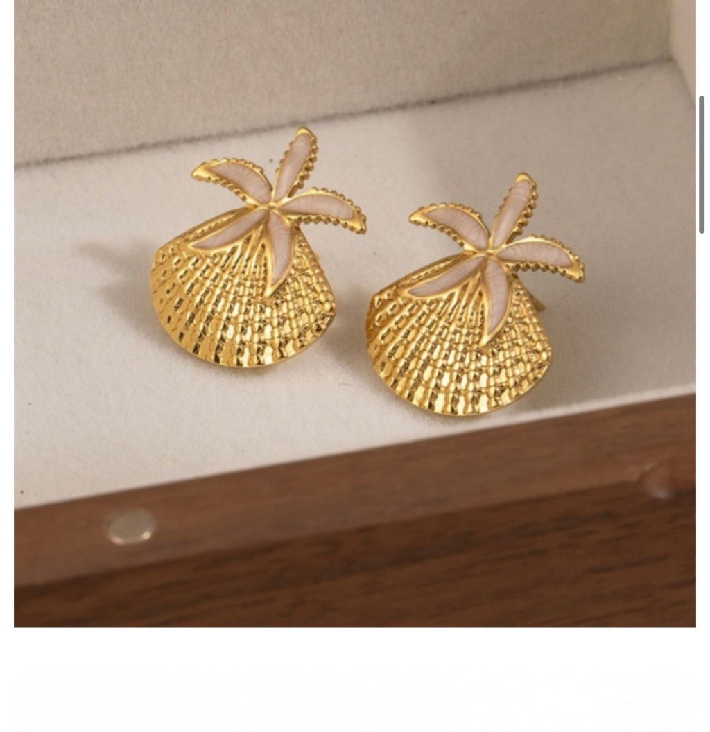 Boucles d’oreilles coquillages