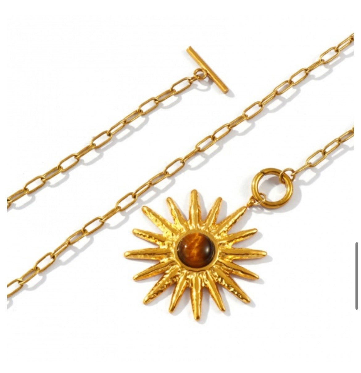 Collier Soleil Brun