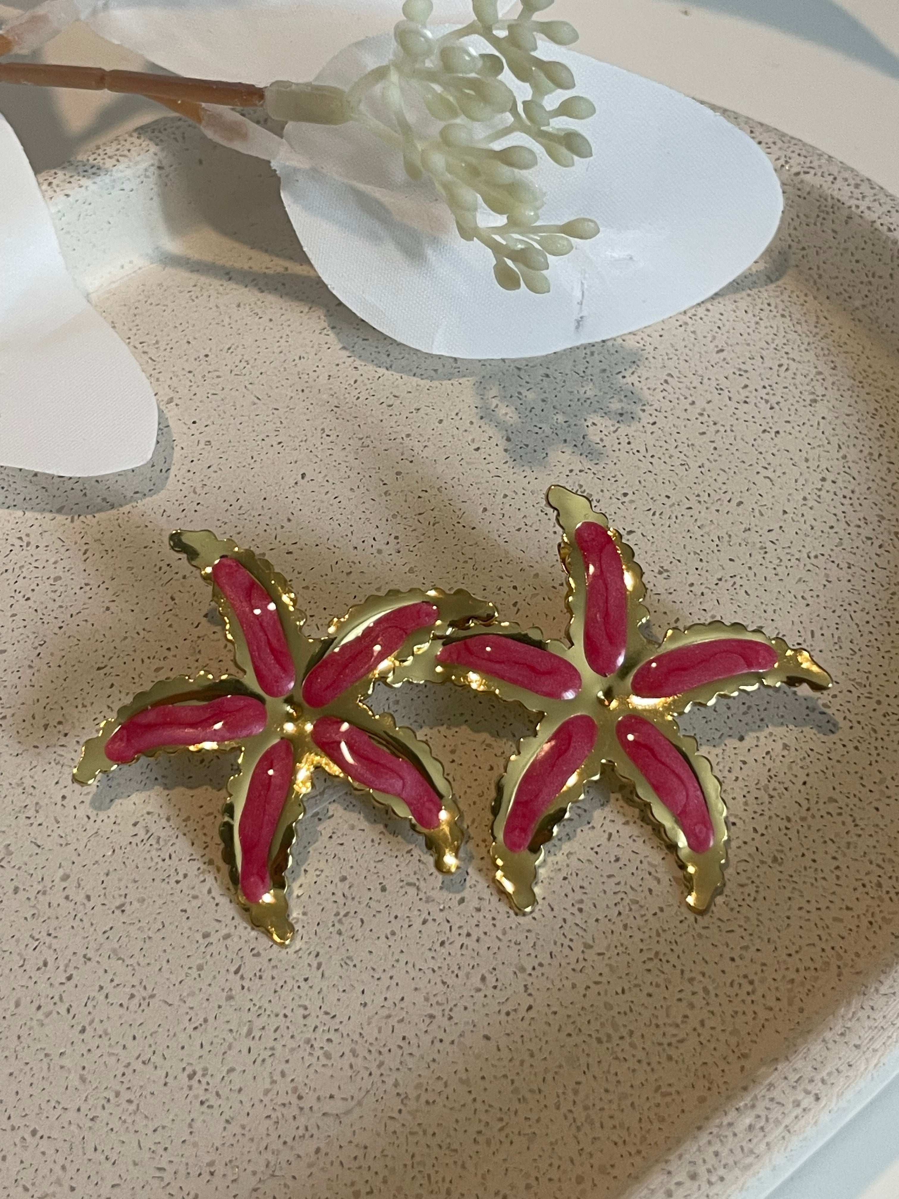 Boucle d’oreille étoile de mer