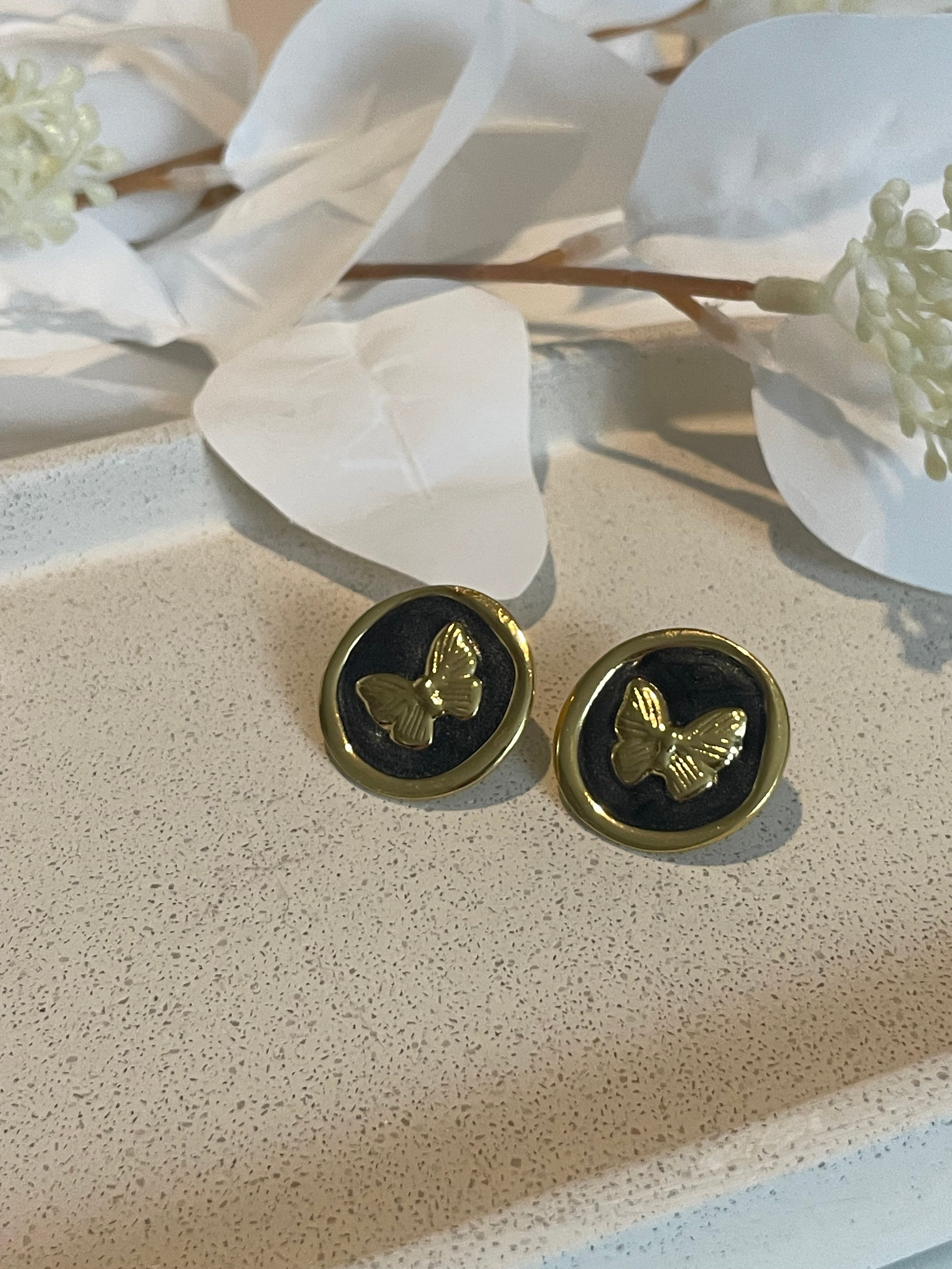 Boucle d’oreille papillon