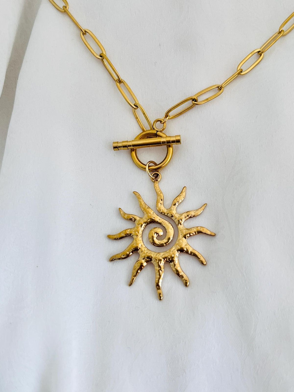 Collier breloque Soleil