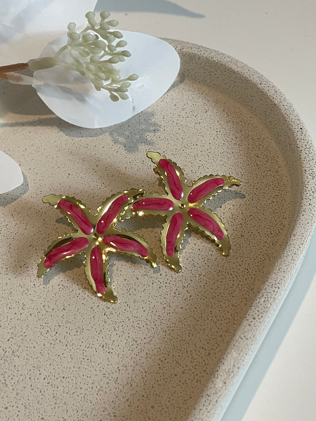Boucle d’oreille étoile de mer