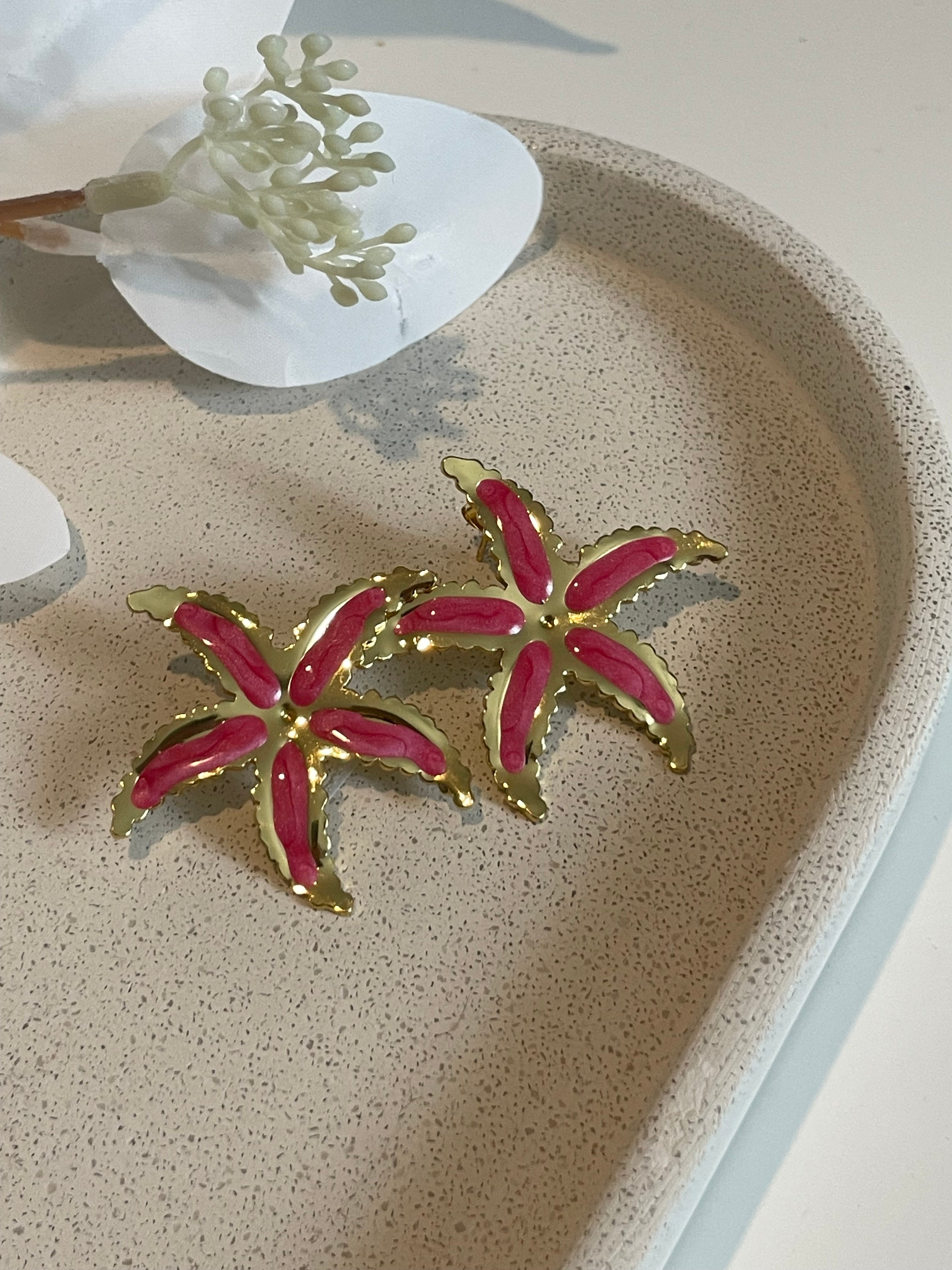Boucle d’oreille étoile de mer