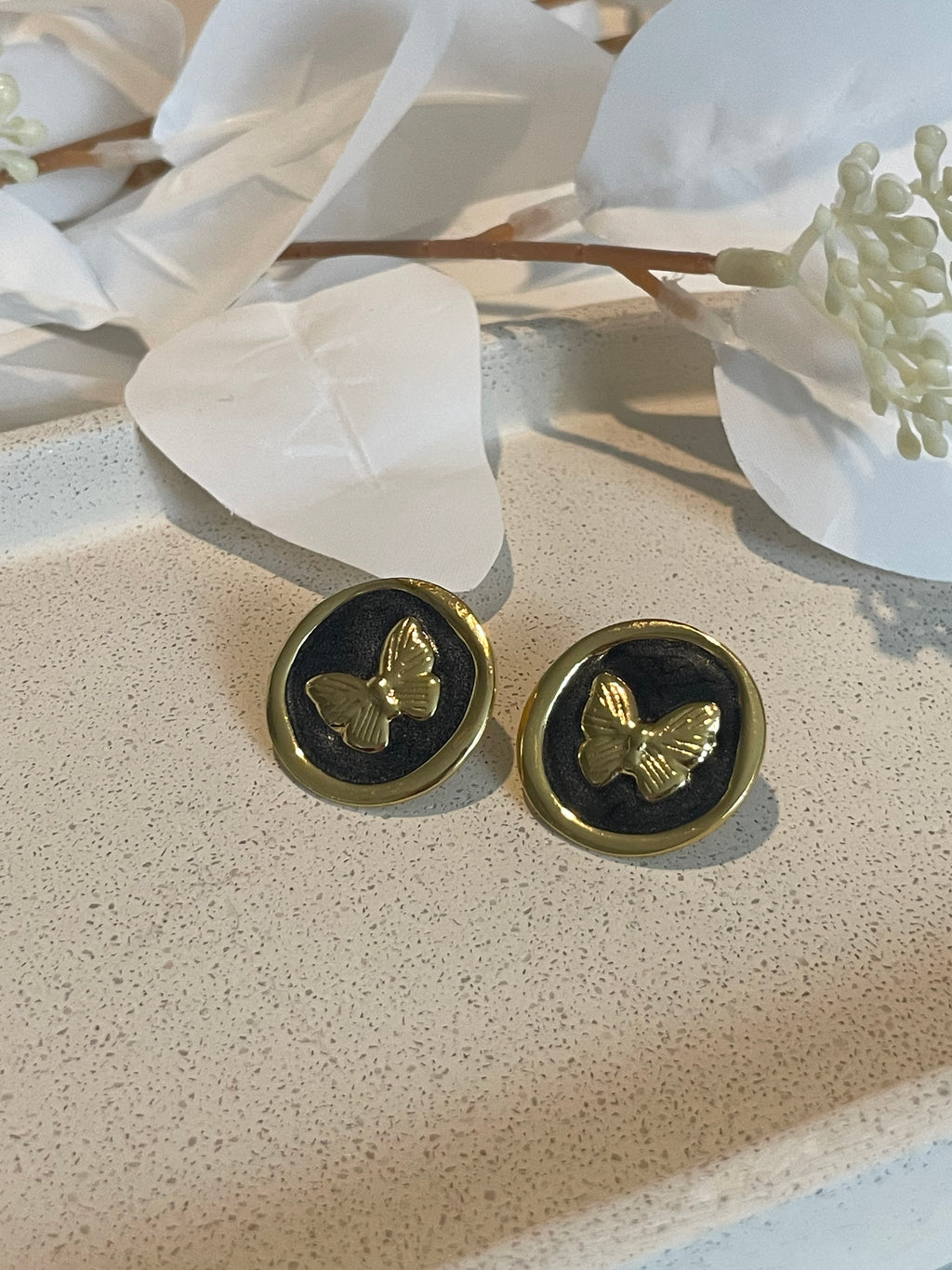 Boucle d’oreille papillon