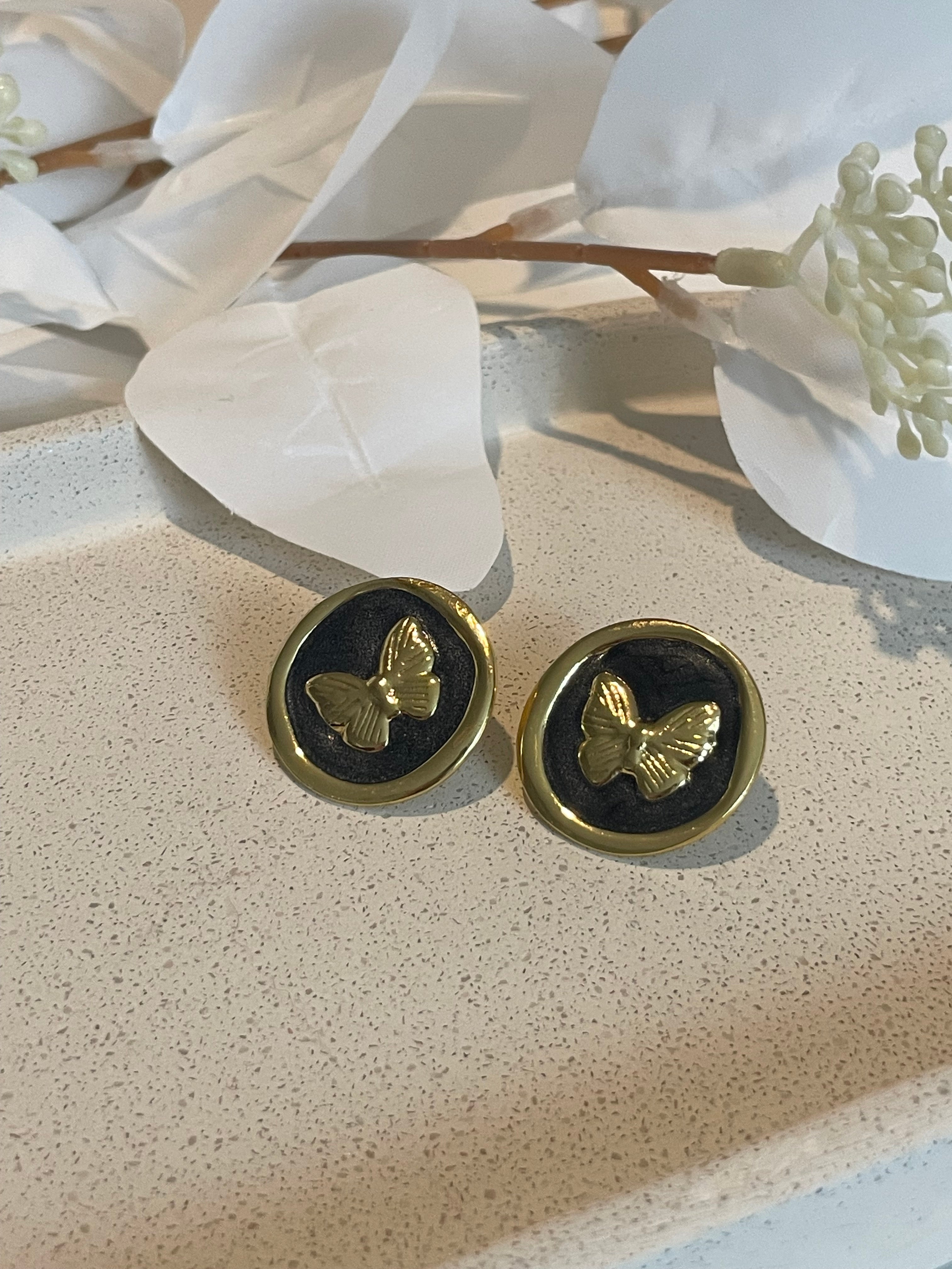 Boucle d’oreille papillon