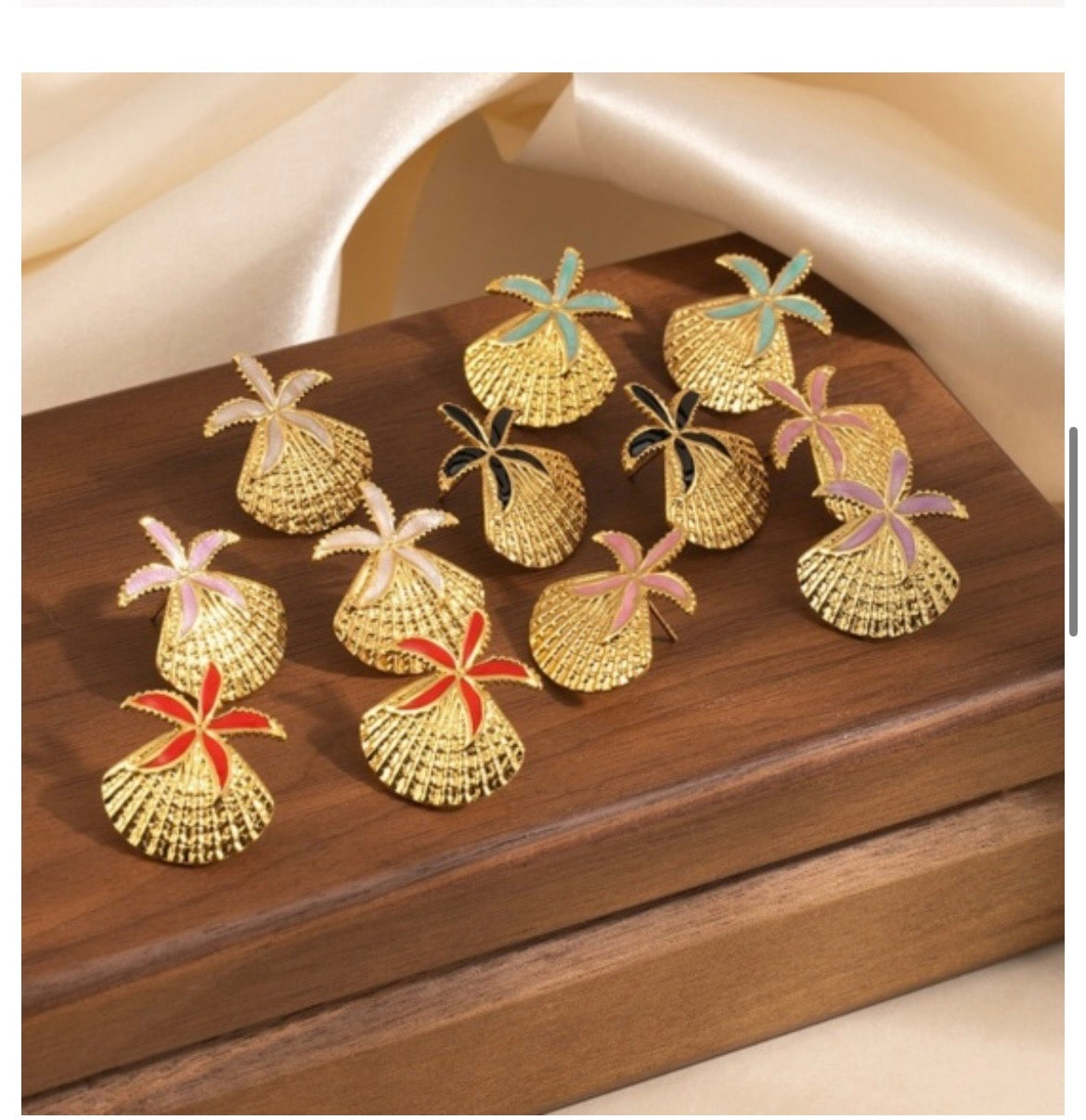 Boucles d’oreilles coquillages
