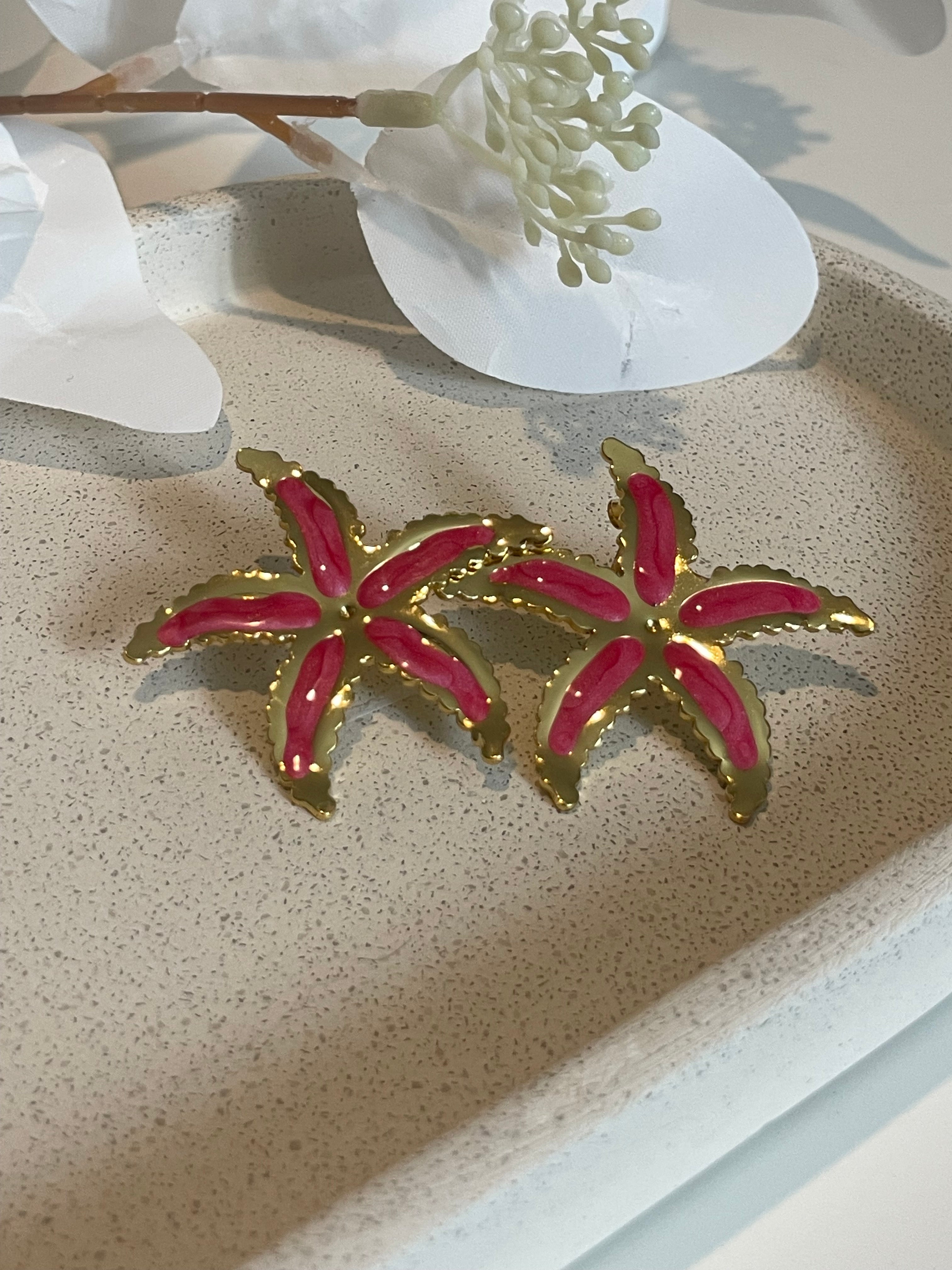 Boucle d’oreille étoile de mer