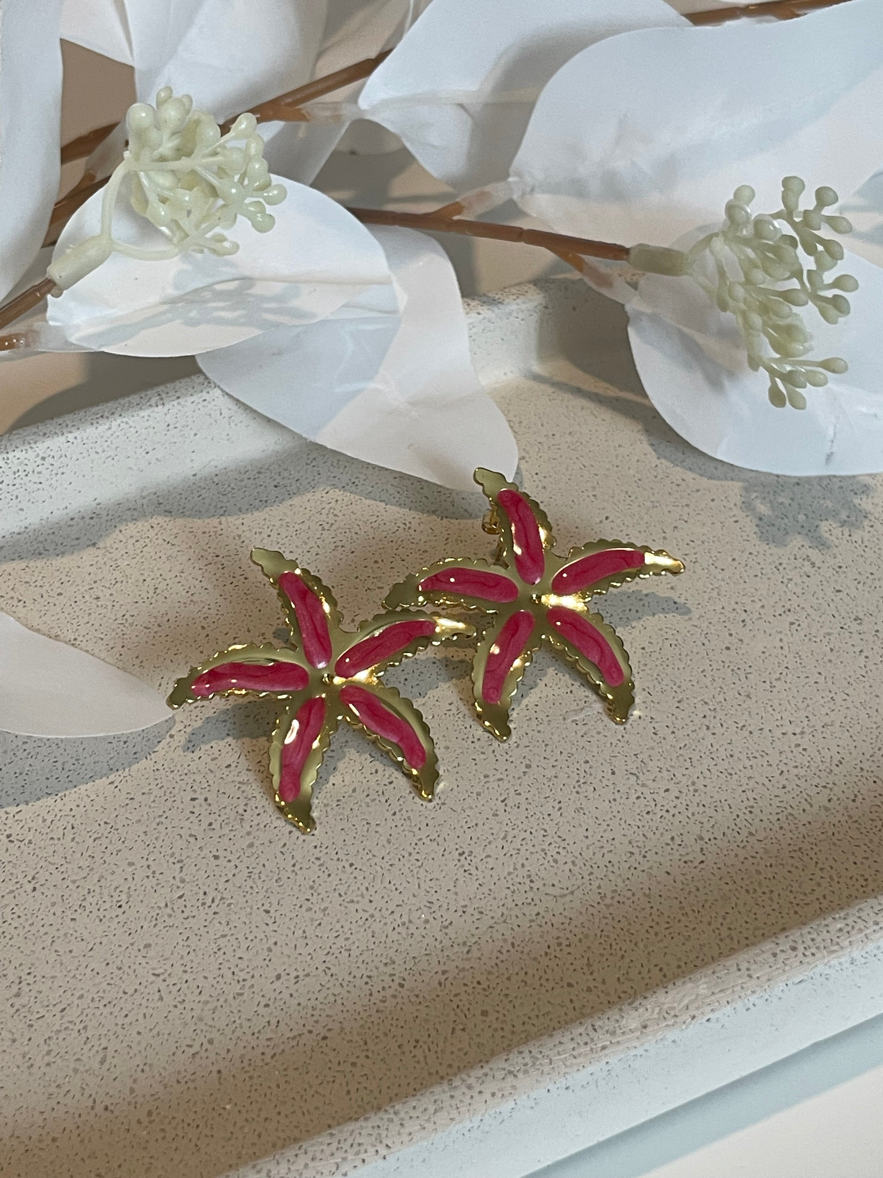 Boucle d’oreille étoile de mer