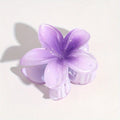 Pince à cheveux fleur violette