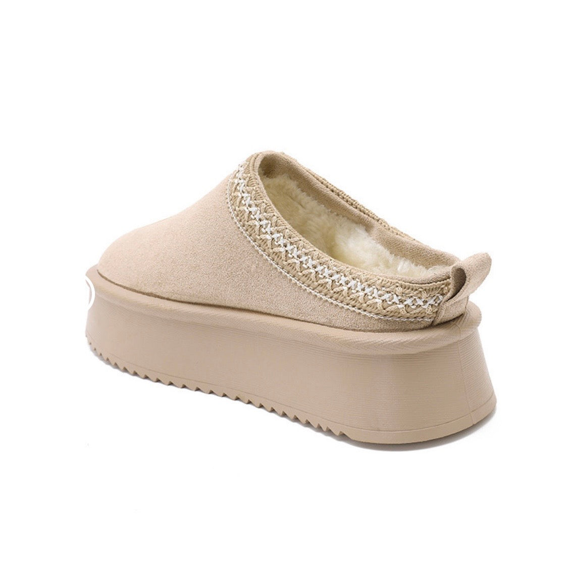 CHAUSSONS PLATEFORMES BEIGE