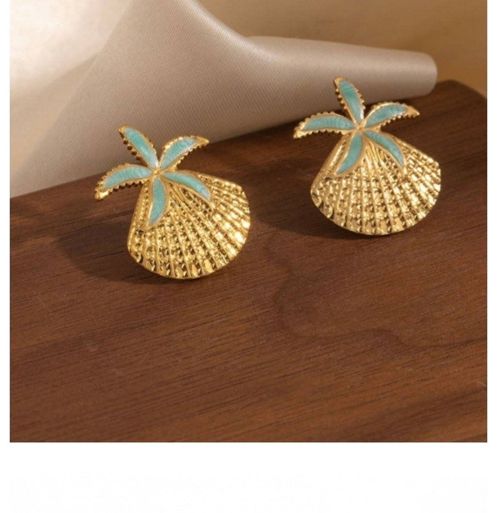 Boucles d’oreilles coquillages