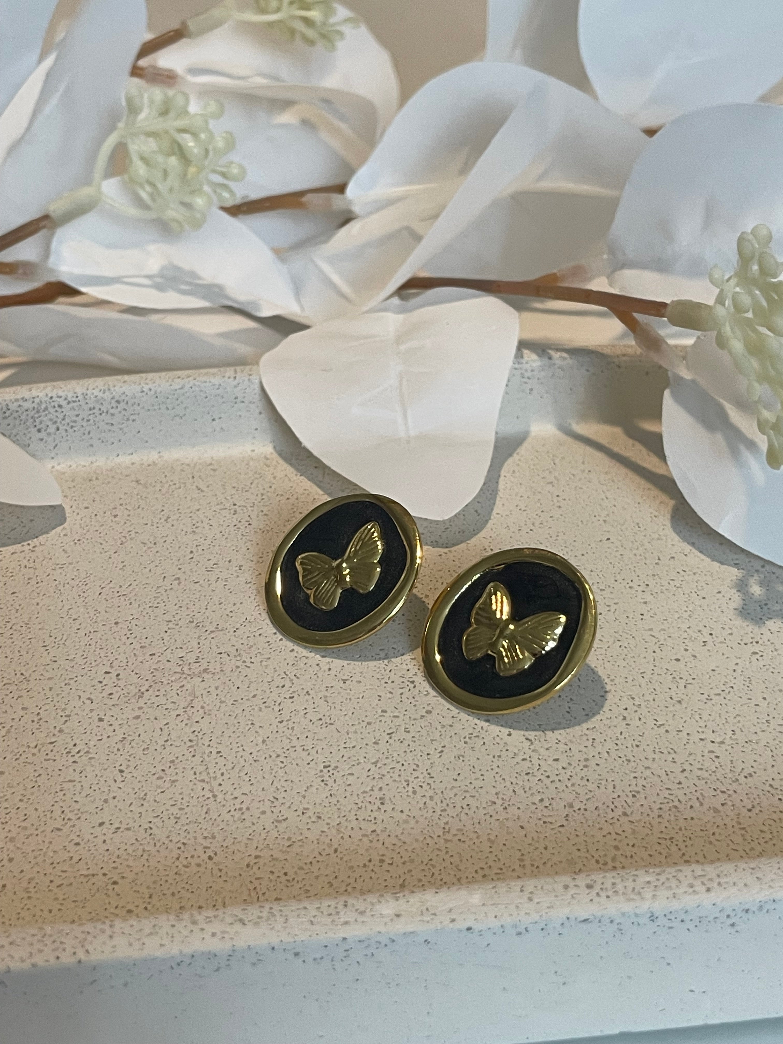 Boucle d’oreille papillon