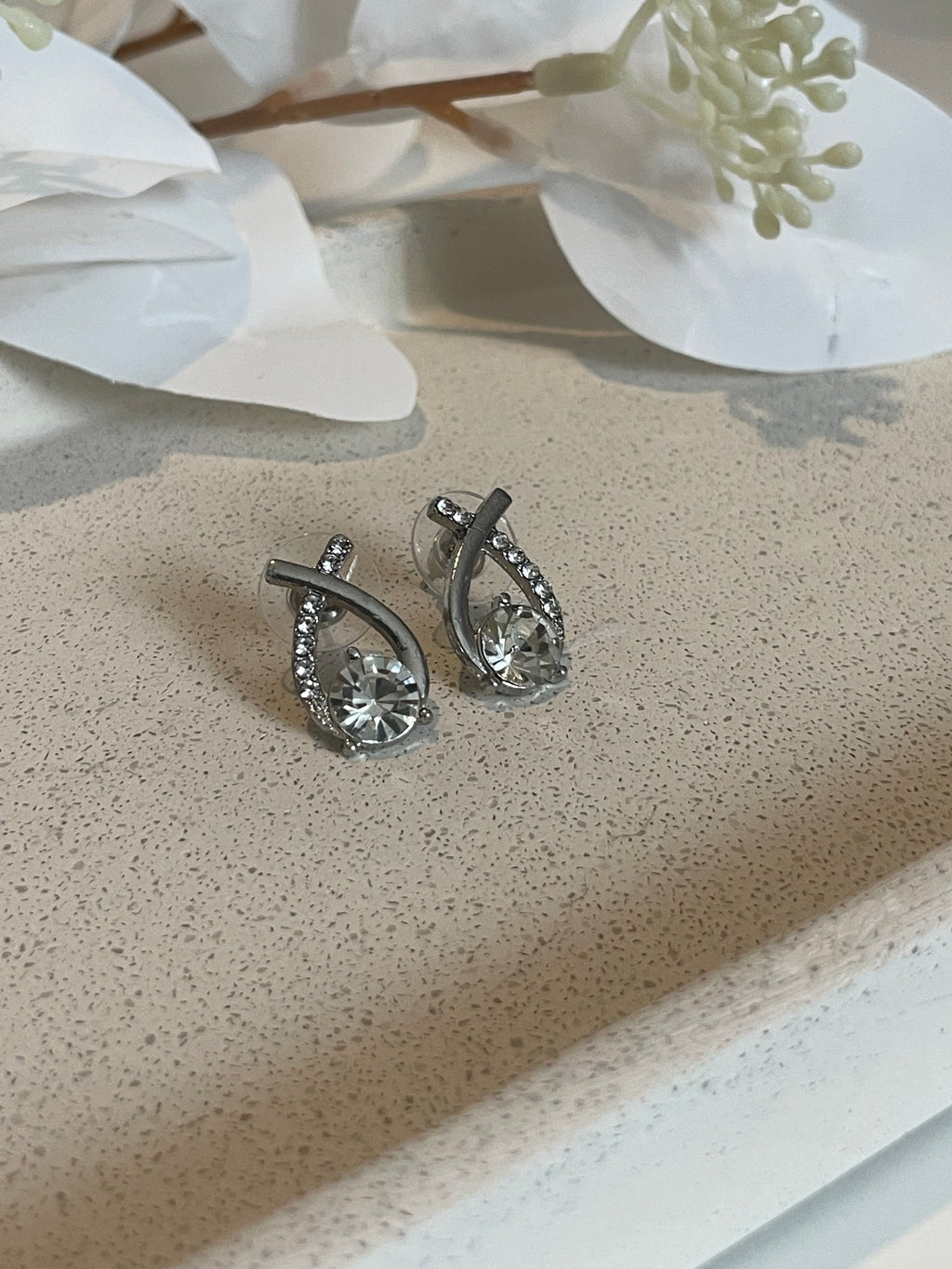Boucle d’oreille argenté