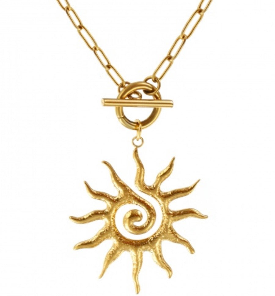 Collier breloque Soleil
